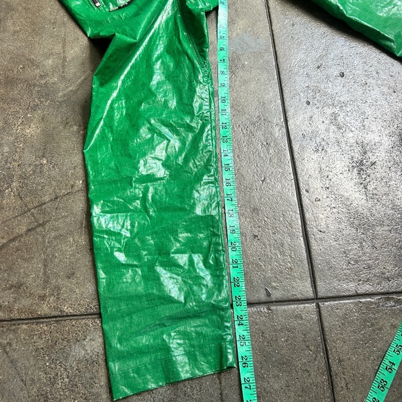 NWT 1,185$ Andreas Kronthaler Linen Plastic Like Pants Green - Picture 3 of 16